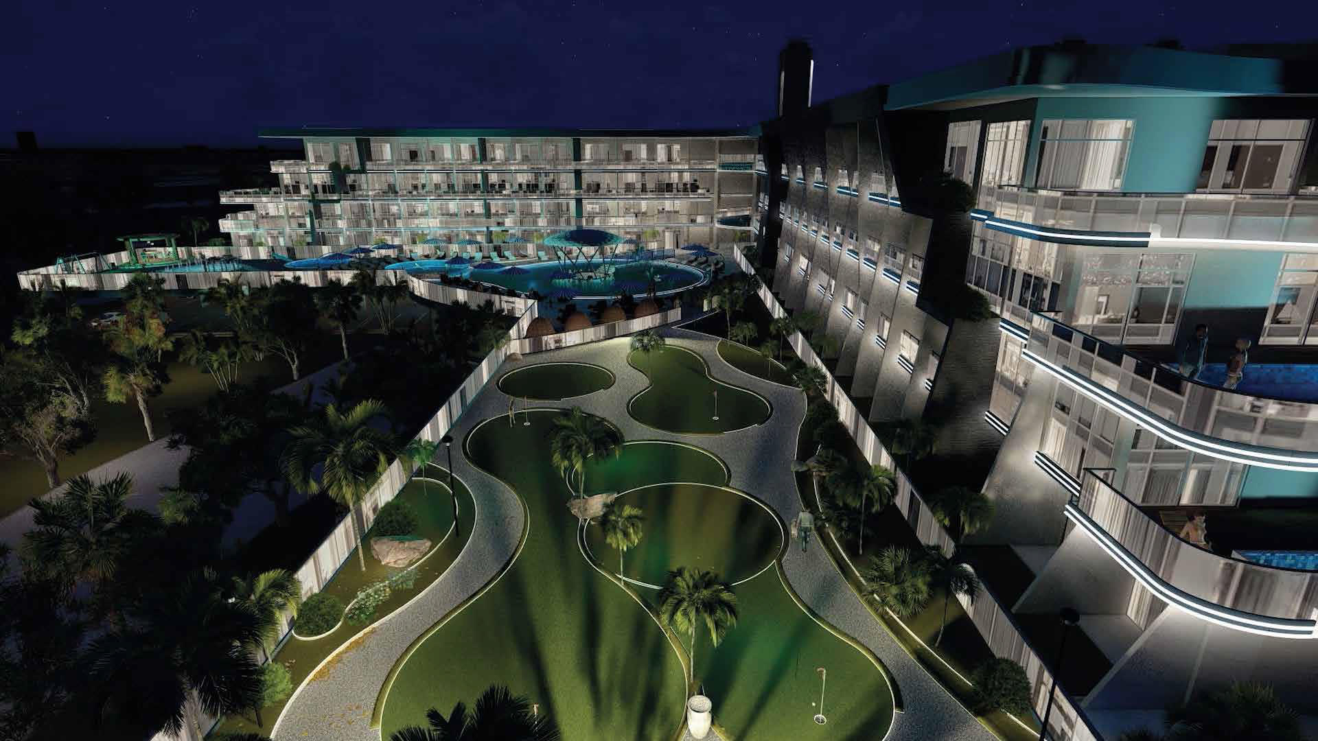 Samana Golf Avenue Apartments in Dubai Studio City